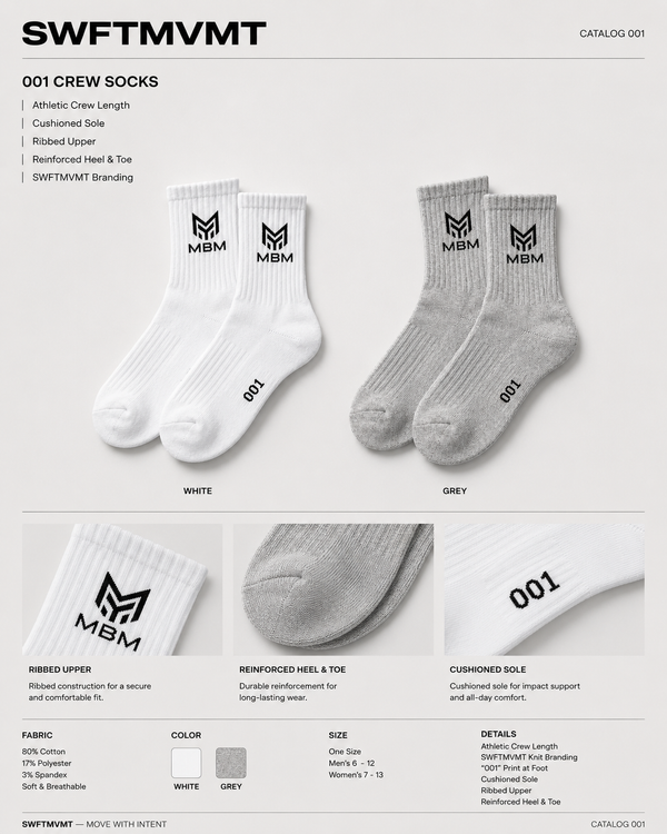 001 CREW SOCKS